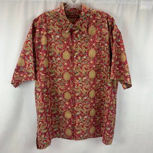 Tori Richard Hawaiian Shirt Dragons size L